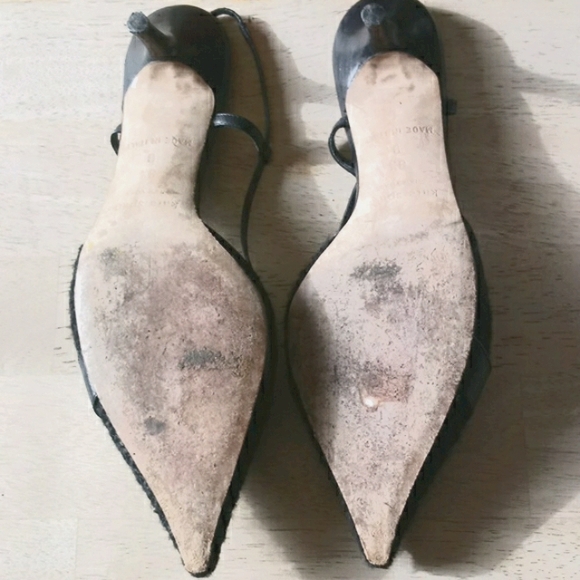 Kate Spade Black Wool Slingback w/Rhinestones - Picture 7 of 14